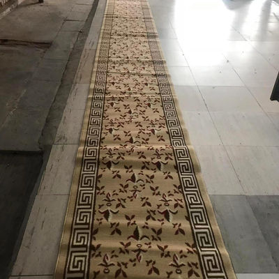 Modello di moschea rettangolo musulmano da parete a parete tappeto rotolo per spazio di preghiera pavimento