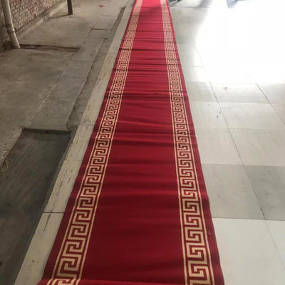 Modello di moschea rettangolo musulmano da parete a parete tappeto rotolo per spazio di preghiera pavimento