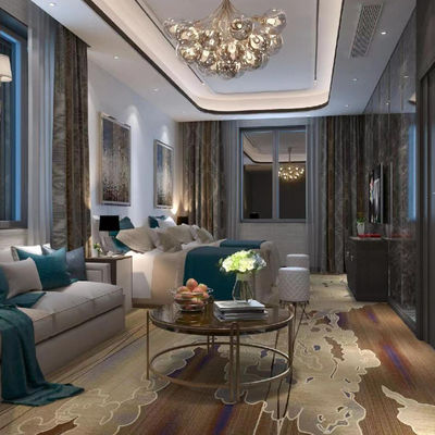 Tappeti antiscivolo da parete a parete di nylon Tappeti di stampa personalizzati per hotel in stile design moderno