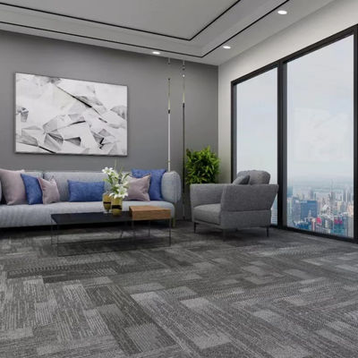 Piastrelle per tappeti in nylon per hotel e uffici 50x50 dimensione quadrata spessore totale 6 mm facile da installare