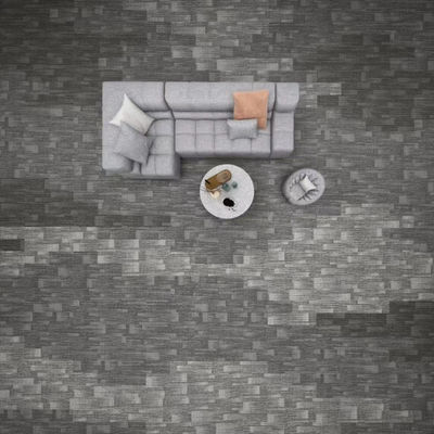 Piastrelle per tappeti in nylon per hotel e uffici 50x50 dimensione quadrata spessore totale 6 mm facile da installare