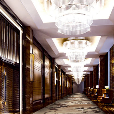 Tappeto di lusso Axminster personalizzato a disegno di fiore di prugna per hotel 80% lana 20% nylon