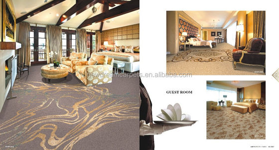 Camere d'albergo a cinque stelle 20% Nylon 80% lana tappeto Axminster con fino a 16 opzioni di colore