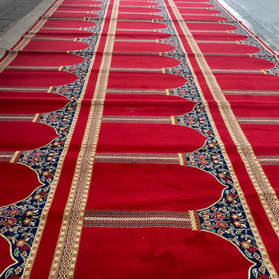 Muslim Wall to Wall Prayer Carpet Roll Tapis de Priere per la moschea a forma di rettangolo