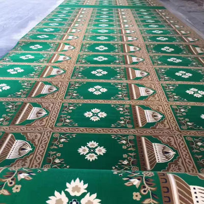 Tappeto di preghiera da muro a muro in nylon per la stampa di moschee con stile semplice