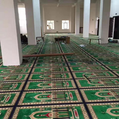 Tappeto di preghiera da muro a muro in nylon per la stampa di moschee con stile semplice