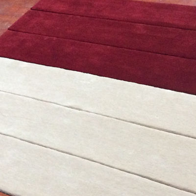 Medium Pile Tufting artigianale tappeto bianco e tappeto disegno personalizzato per lo stile moderno