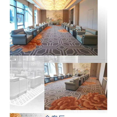 Tappeti stampati su misura in 100% nylon in stile di design moderno per camere commerciali negli hotel