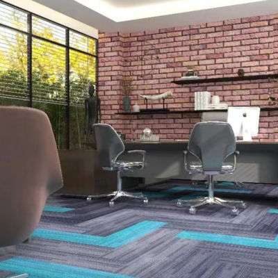 Commercial Room Luxury Removable Carpet Piastrelle 50x50 Puzzle Pattern Office Modular Carpet