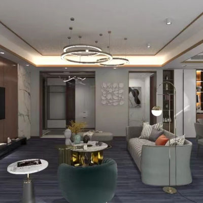 Commercial Room Luxury Removable Carpet Piastrelle 50x50 Puzzle Pattern Office Modular Carpet