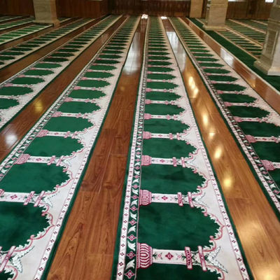 Rectangle Axminster Disegni personalizzati 4*25 Roll Custom Carpet per Moschea Carpet di preghiera