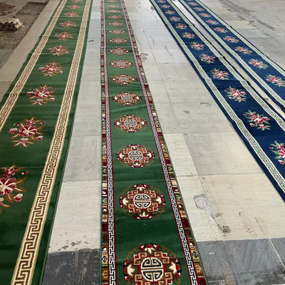 Giute o PP Sostituzione Disegni personalizzati Moschea tappeto di preghiera per moschea musulmana 4 * 25 Rollo