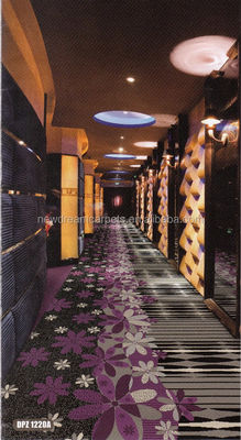 Square Design Axminster Fireproof Hotel Carpet con 80% di lana e 20% di nylon