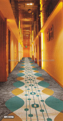 Square Design Axminster Fireproof Hotel Carpet con 80% di lana e 20% di nylon