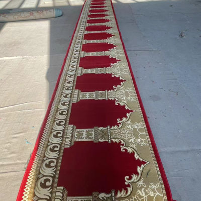 Giute con supporto di disegni personalizzati Moquette di preghiera della moschea 4 * 25 Rollo per decorazioni di ristoranti
