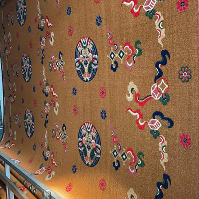 Giute con supporto di disegni personalizzati Moquette di preghiera della moschea 4 * 25 Rollo per decorazioni di ristoranti