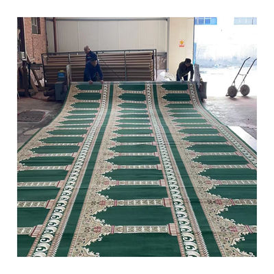 Disegni personalizzati 4*25 tappeto di preghiera per moschea musulmana 4m 13,12ft larghezza