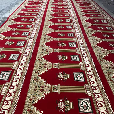 Disegni personalizzati 4*25 tappeto di preghiera per moschea musulmana 4m 13,12ft larghezza