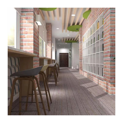 Piastrelle di tappeto in nylon di colore puro in stile semplice da 25*100 cm Perfetto per tappeti modulari per ufficio