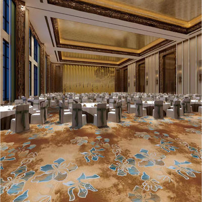 25*4M o supporto taglie personalizzate tappeto da pavimento per hotel in nylon rettangolo rosso design moderno
