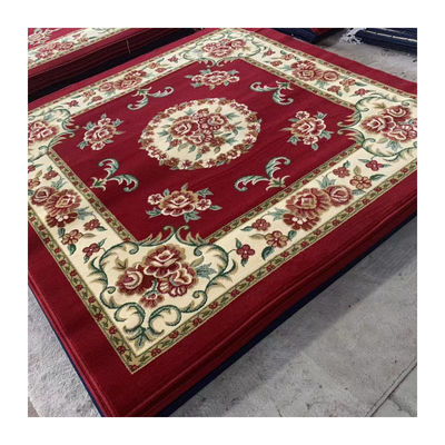 Tappeti personalizzati Tappeto di preghiera della moschea con tappeto tessuto a macchina in voi colore personalizzato