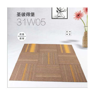 Peso complessivo 700-750g Luxury 100% Pp Carpet Tiles for Home 50x50cm Quadrati