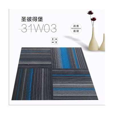 Peso complessivo 700-750g Luxury 100% Pp Carpet Tiles for Home 50x50cm Quadrati