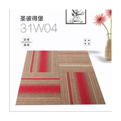 Peso complessivo 700-750g Luxury 100% Pp Carpet Tiles for Home 50x50cm Quadrati