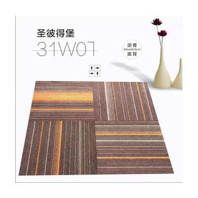 Peso complessivo 700-750g Luxury 100% Pp Carpet Tiles for Home 50x50cm Quadrati