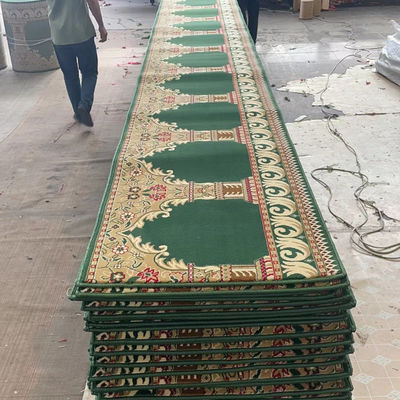 80% lana e 20% nylon Modello di puzzle di tappeto moschea morbido per parete a parete Migliori prezzi