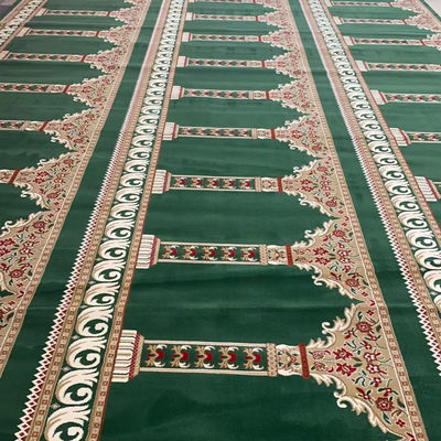 Tapis di moschea morbido da parete a parete in molti colori con modello di puzzle e forma rettangolare