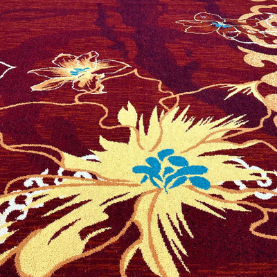 Banchetto Hall Lobby Luxury Fireproof Wool Axminster Carpet con taglie personalizzate supportate
