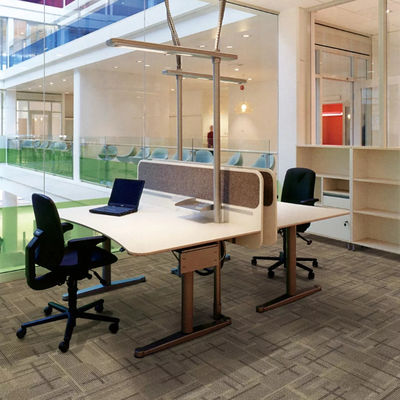 50x50 Piastrelle di tappeto per ufficio rimovibili modulari 3 kg/mq rettangolo per spazi professionali