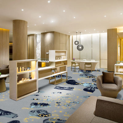 Rectangle Axminster Carpet Luxury Hotel Flooring Printing Customized Design Hotel Room Carpet Per 5 stelle