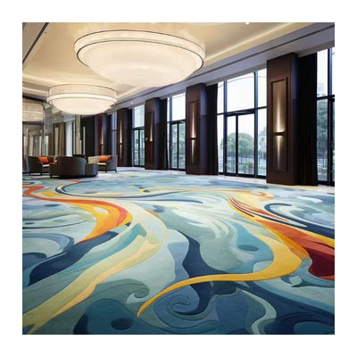 Rettangolo Axminster 5 stelle Hotel di lusso Nylon Lobby stampato Corridoio Moquette Pavimento Roll