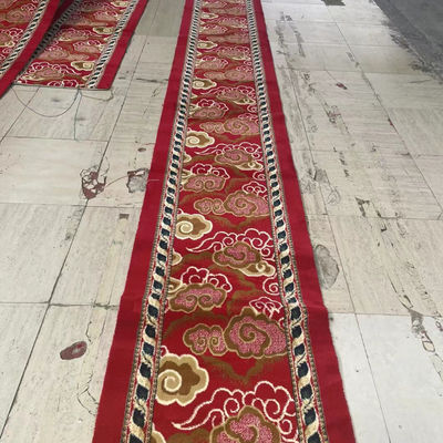 Pavimento rivestito tappeto moschea morbida con disegno puzzle e 80% lana 20% materiale di nylon