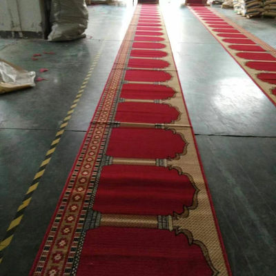 Tappeto da parete a parete di moschea morbido con altezza media e ampia scelta di colori