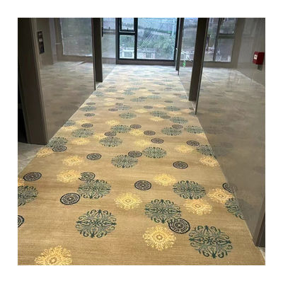 Action Backing Color Fluorescente Axminster Corridor Carpet per anti scivolamento negli alberghi