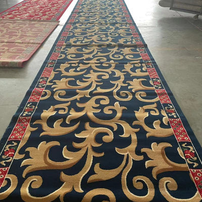 Stile di moschea tappeto morbido filato per parete a parete tappeto di preghiera roll design musulmano