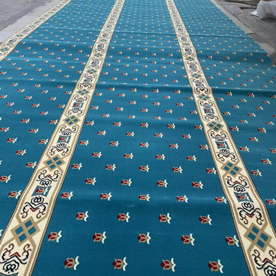 Sala di preghiera Filato di tappeto morbido per moschea Rollo di tappeto di nylon dalla parete alla parete della chiesa