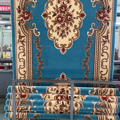 Filati di tappeto morbido per sala preghiera stile moschea commerciale da parete a parete tappeto roll