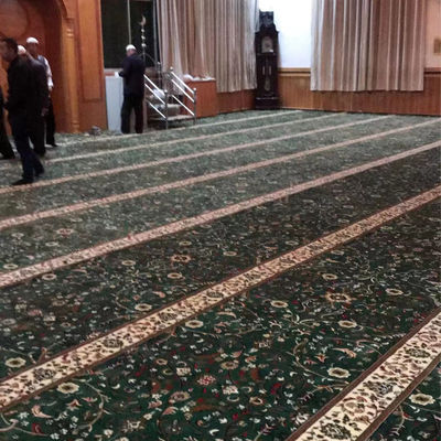 Sala riunioni Moschea musulmana Disegno tappeto di preghiera con modello di puzzle e dimensioni personalizzate