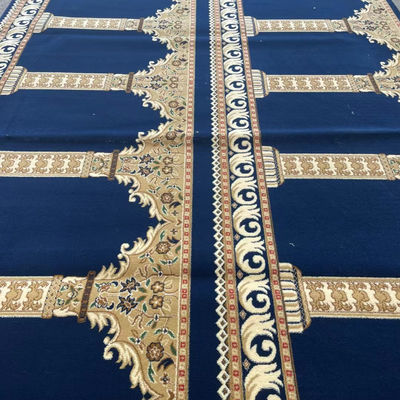Sala riunioni Moschea musulmana Disegno tappeto di preghiera con modello di puzzle e dimensioni personalizzate