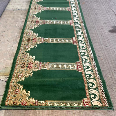 Tappeto di moschea su misura Disegno di pila media per lo spazio di preghiera musulmano moderno