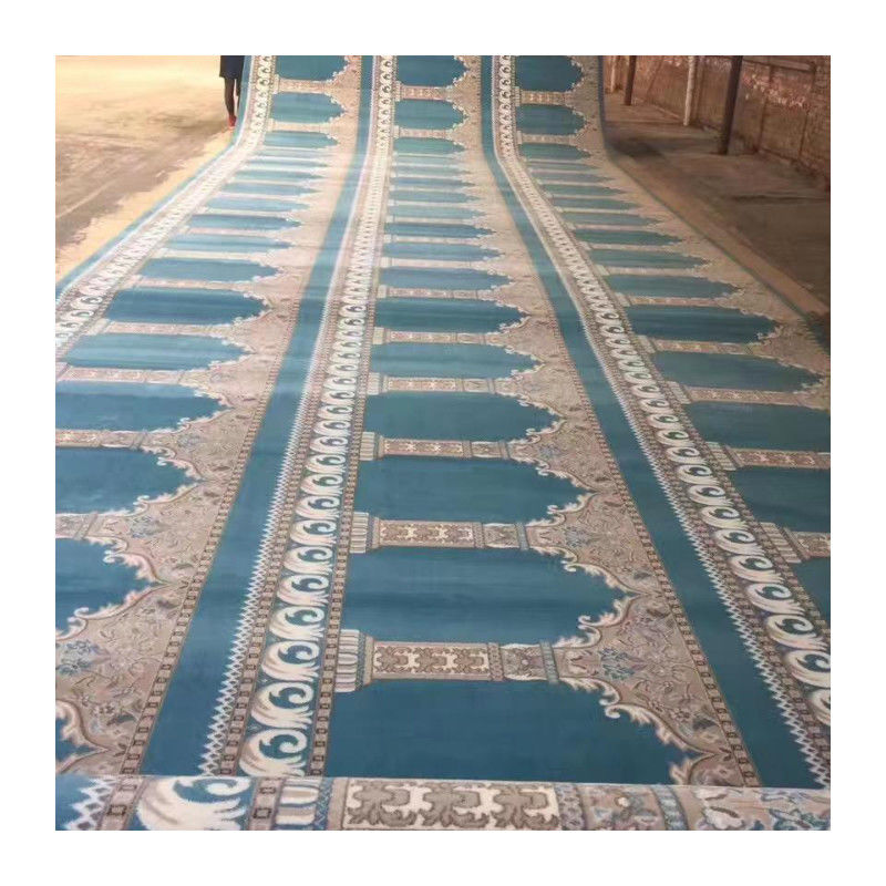 Rollo di tappeto della moschea lavabile a mano o a macchina in qualsiasi colore per la preghiera da muro a muro