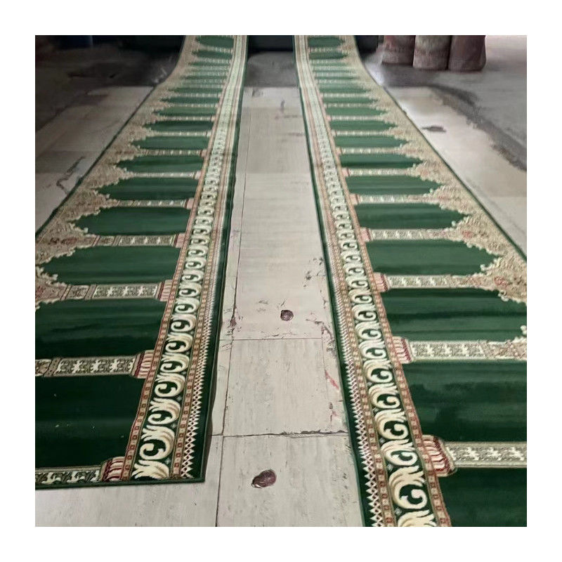 Muslim Wall to Wall Prayer Carpet Roll in Prayer Moschea stile per la moschea