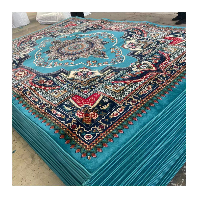 Giute con supporto di disegni personalizzati Moquette di preghiera della moschea 4 * 25 Rollo per decorazioni di ristoranti