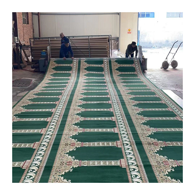 Disegni personalizzati 4*25 tappeto di preghiera per moschea musulmana 4m 13,12ft larghezza