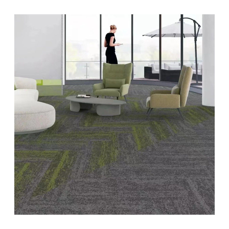 60x60 50x50 Piastrelle di lusso per tappeti da ufficio rimovibili in stile semplice e Jacquard Loop