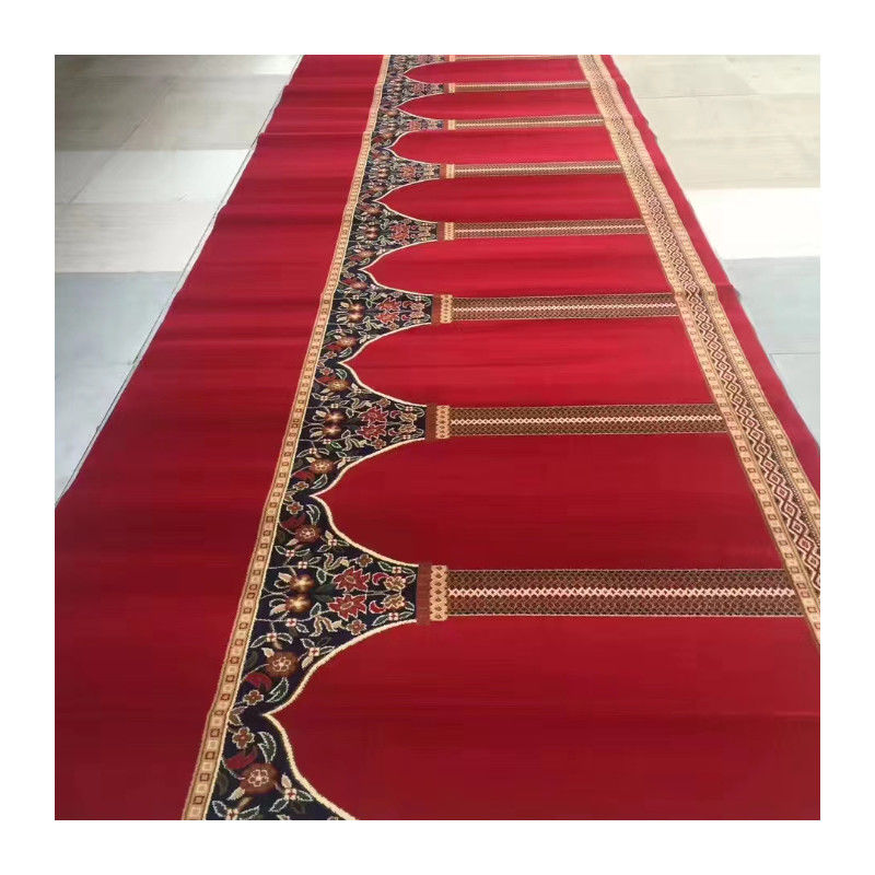 Copertura da parete a parete Rettangolo Tappeto di moschea morbido in molti colori per copertura del pavimento